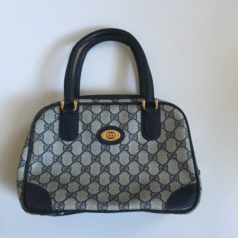Vintage Navy Gucci Bag